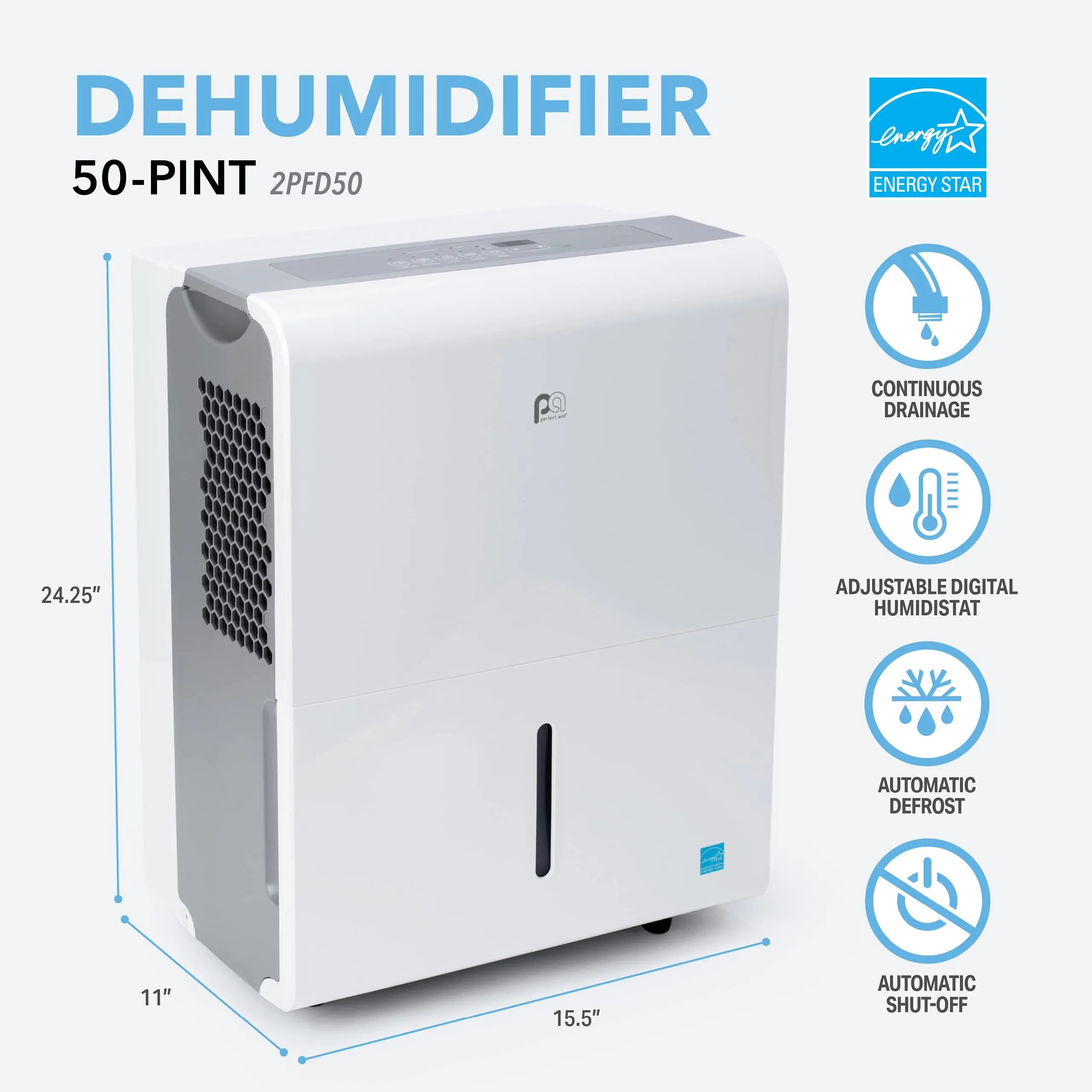 Perfect Air 2PFD50 Dehumidifier