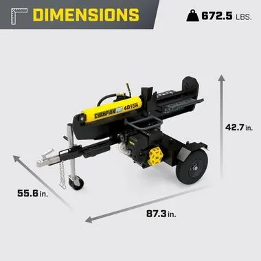 Champion Power Equipment PRO Commercial Grade 40-Ton Horizontal/Vertical Full Beam Gas Log Splitter