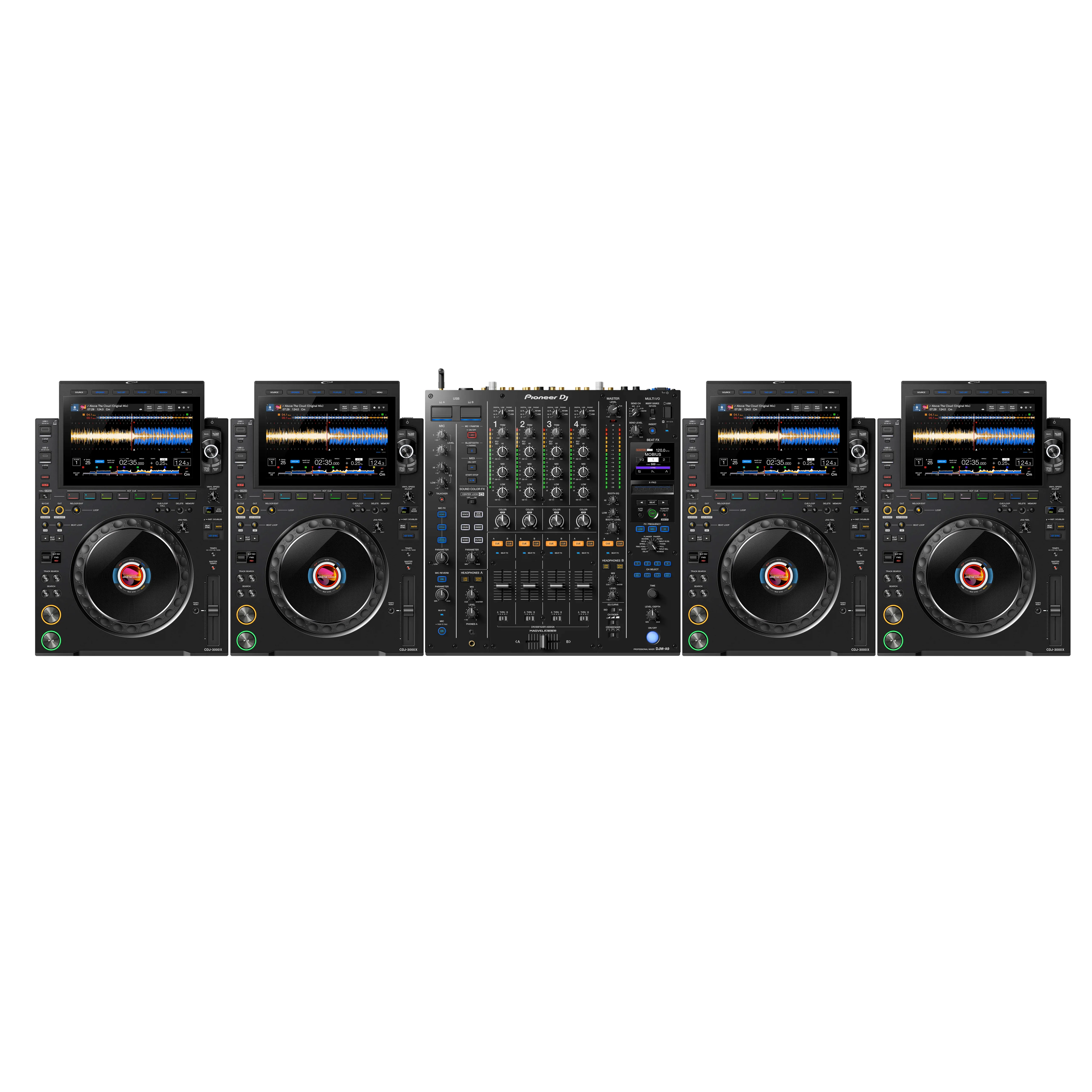 Pioneer CDJ-3000 x4 / DJM-A9 Bundle