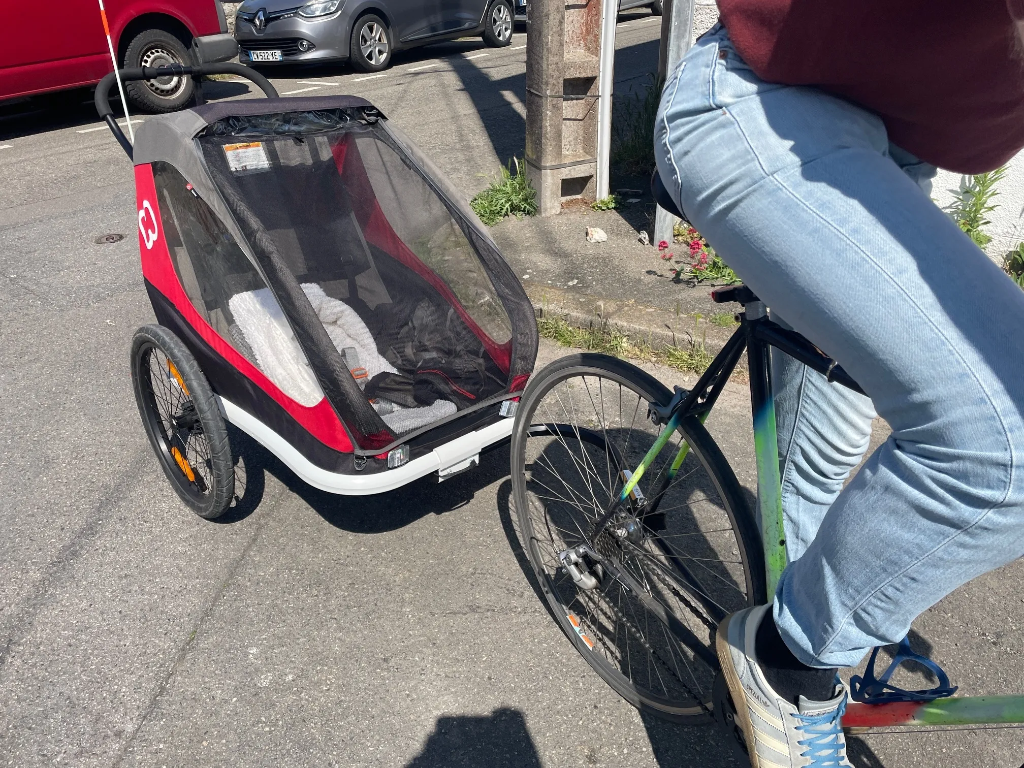 Remorque poussette enfant