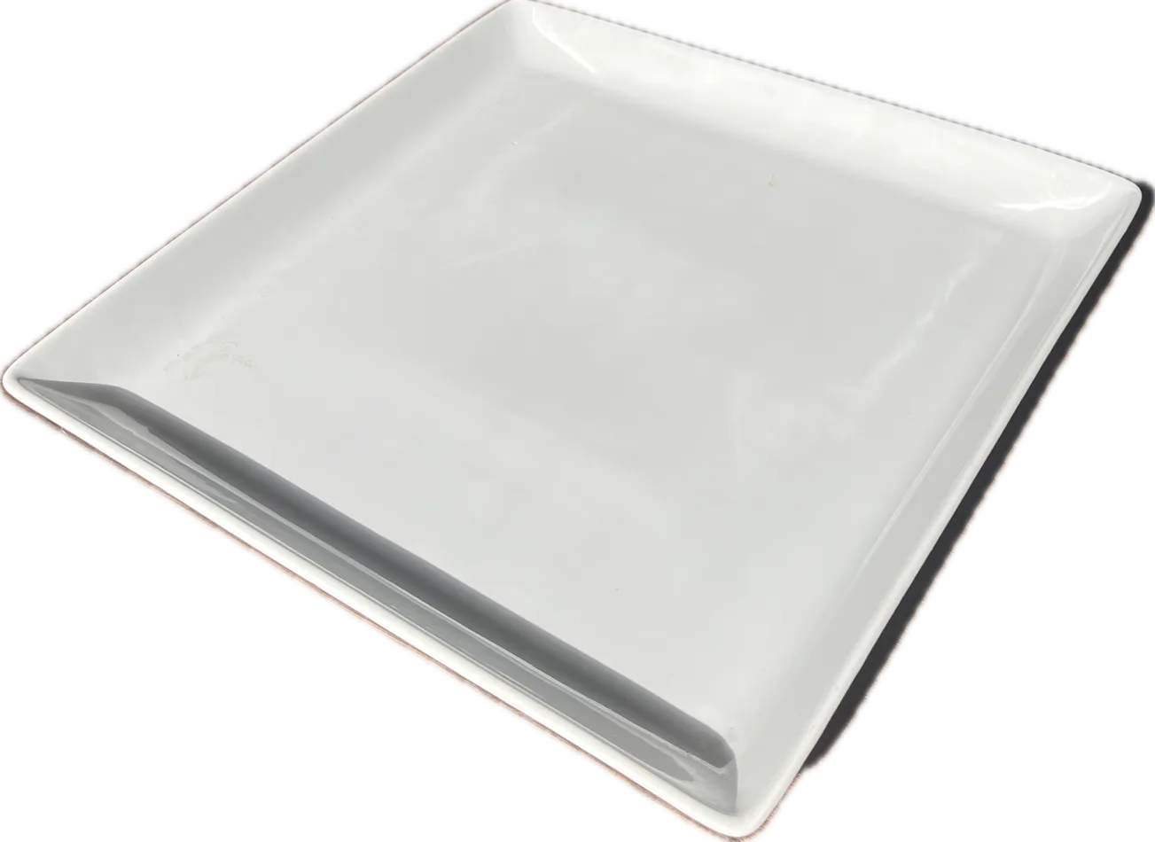 Square White Ceramic Platter  Large