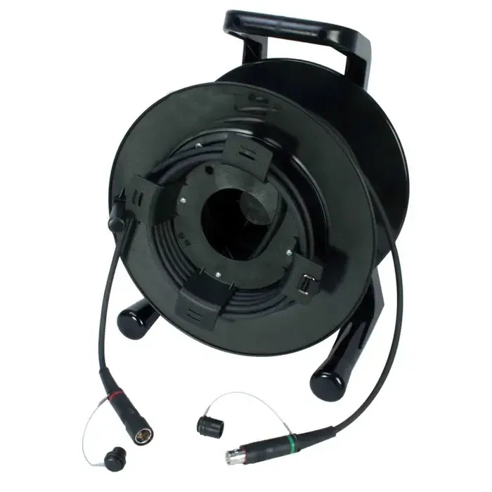Canare 50M SMPTE 311 Fibre Cable with SMPTE 304 Lemo Connectors on a Drum FCC50N-GT310-RM
