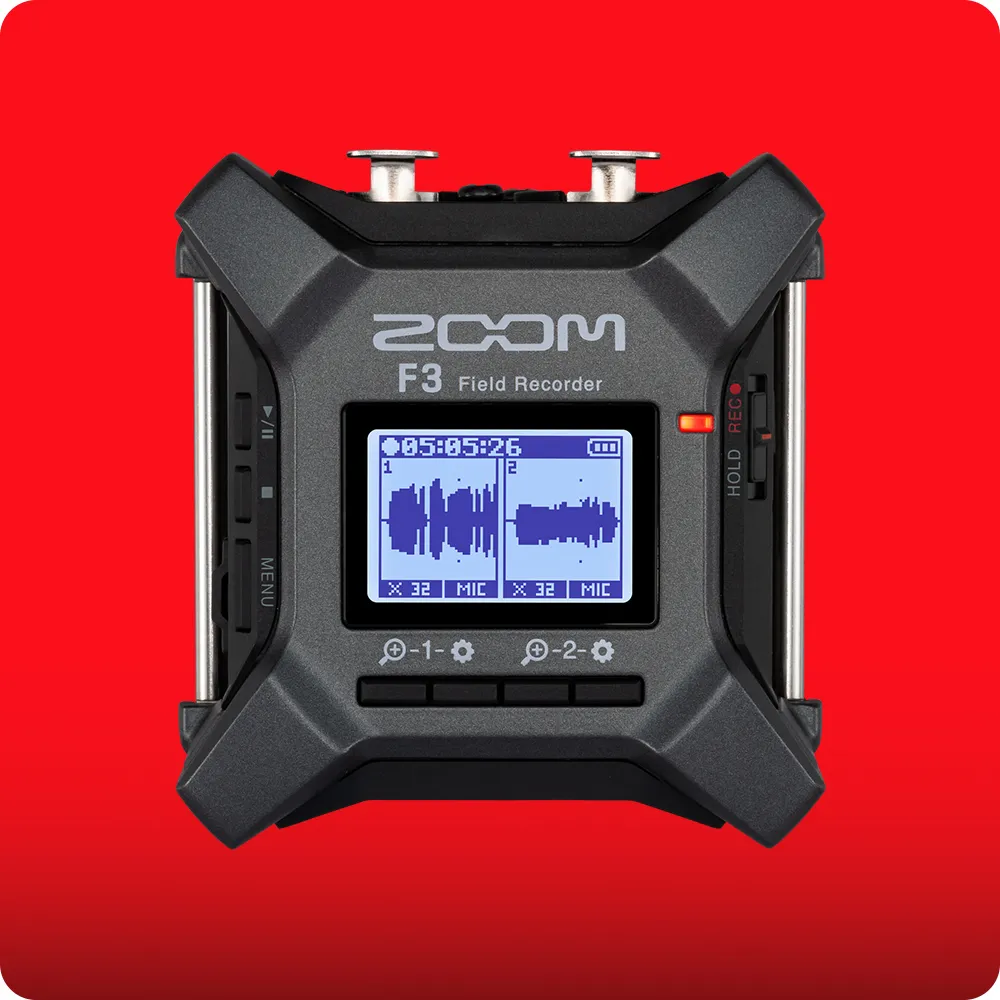 ZOOM F3 - 2-Input / 2-Track Portable Field Recorder