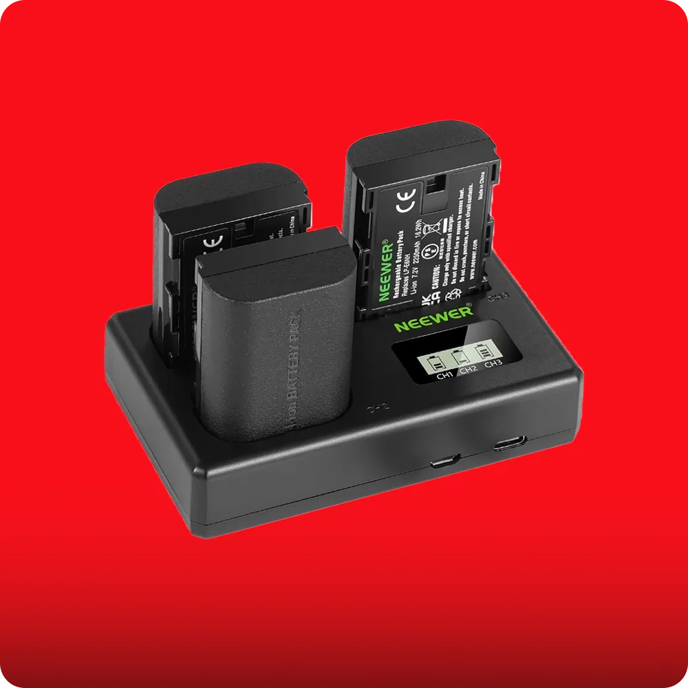 NEEWER LP-E6NH R6 II Battery Charger Set