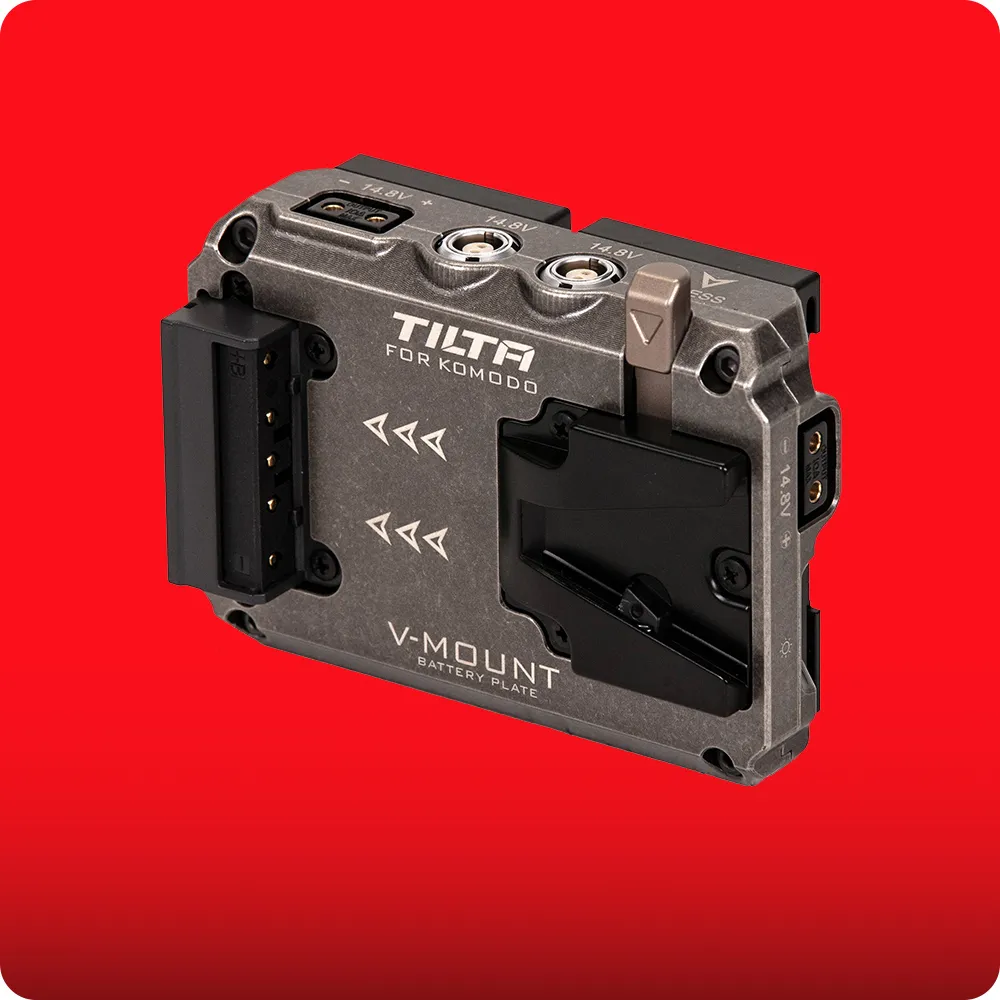 TILTA "(TA-T08-BPV ) Dual Canon BP to V Mount Adapter for RED Komodo