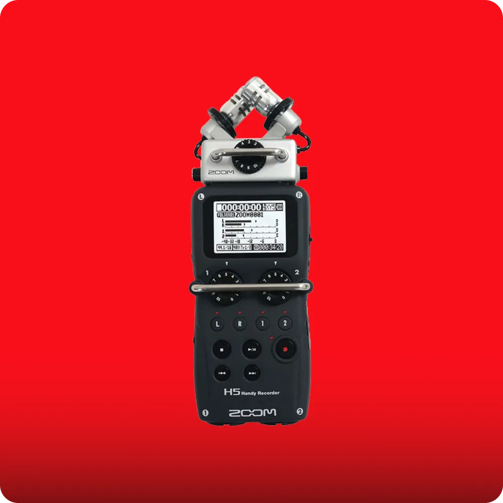 ZOOM H5 4-Input / 4-Track Portable Handy Recorder with Interchangeable X/Y Mic Capsule