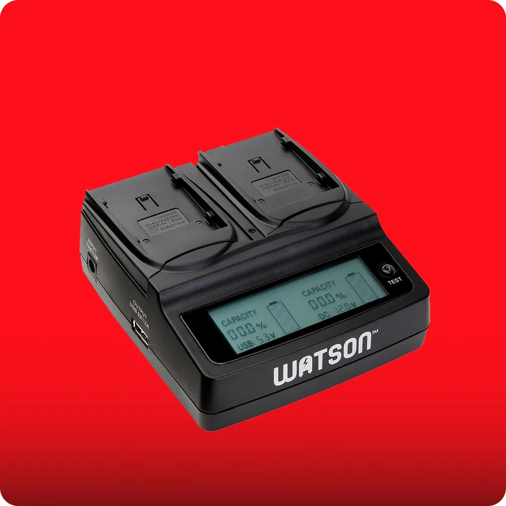 WATSON Duo LCD charger F/CANON BP-900 series batteries
