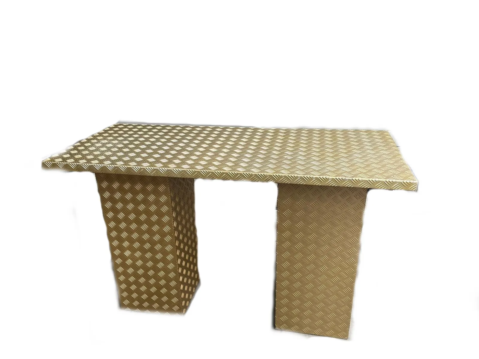 Sta-, hangtafel traanplaat Goud 165x70x100cm