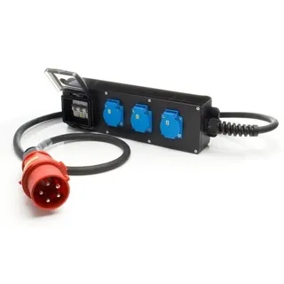 STROOMVERDELER 32A->3X SCHUKO 16A