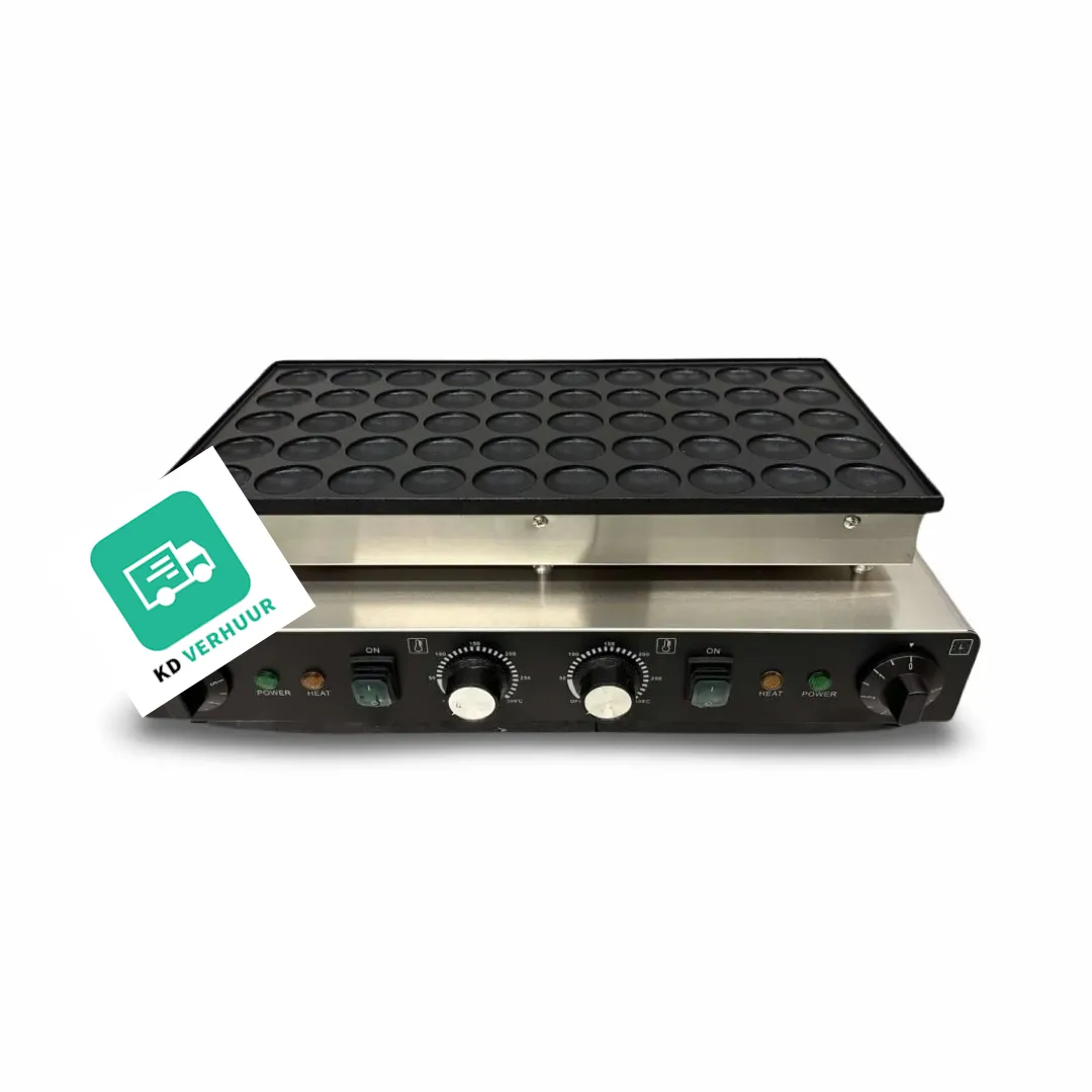 RVS Poffertjesplaat 50 dops