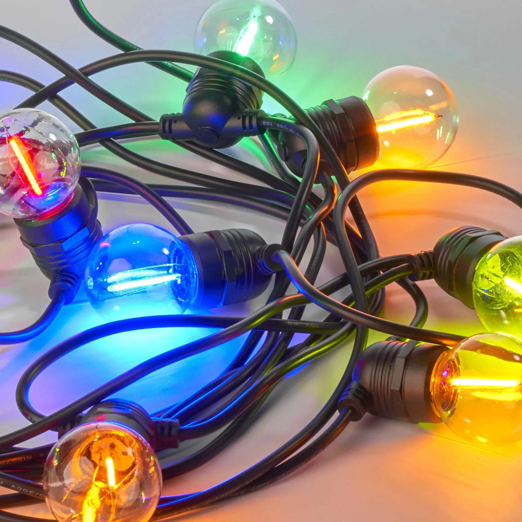 Lichtslinger/Priksnoer (LED)lampen multicolor 10meter