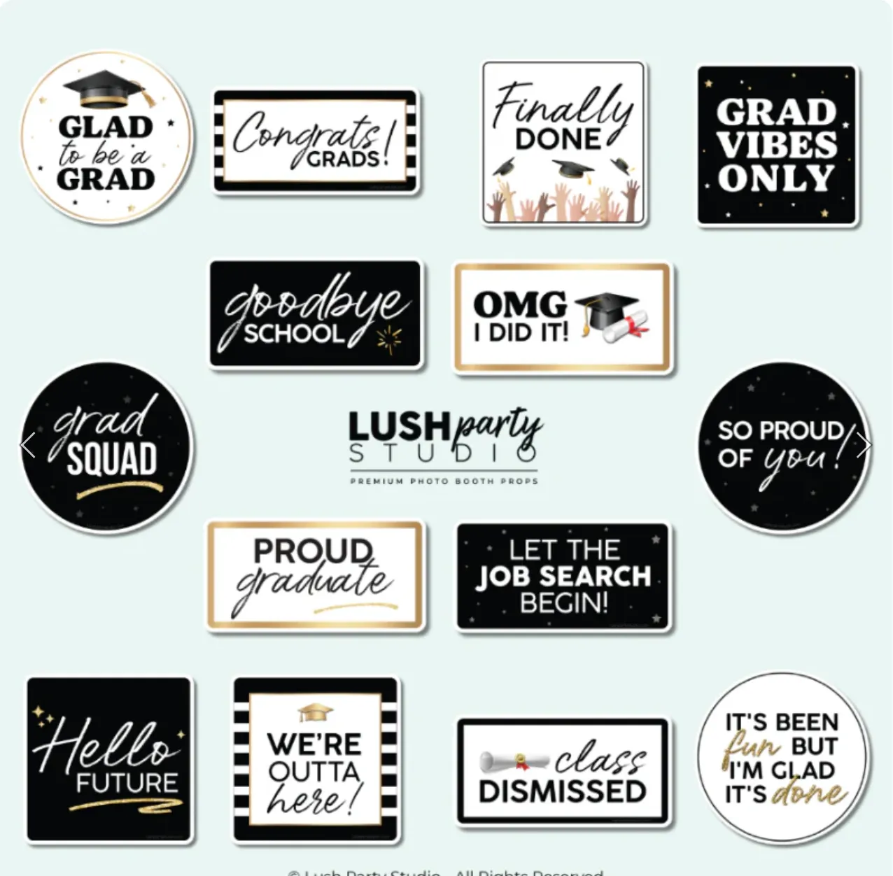 Graduation Photo Booth Signs