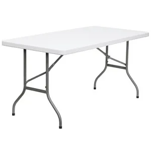 8' Folding Plastic Banquet Rectangle Table