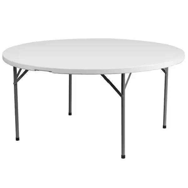 60" Round Plastic Folding Table