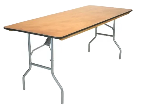 6' Wooden Banquet Rectangle Table