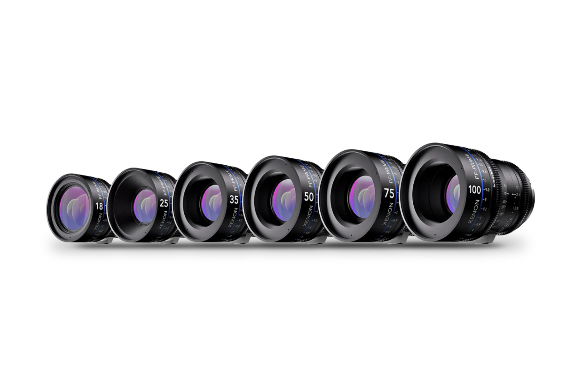 Kit 6 objectifs Schneider XENON FF PRIME 18-25-35-55-75-105 mm