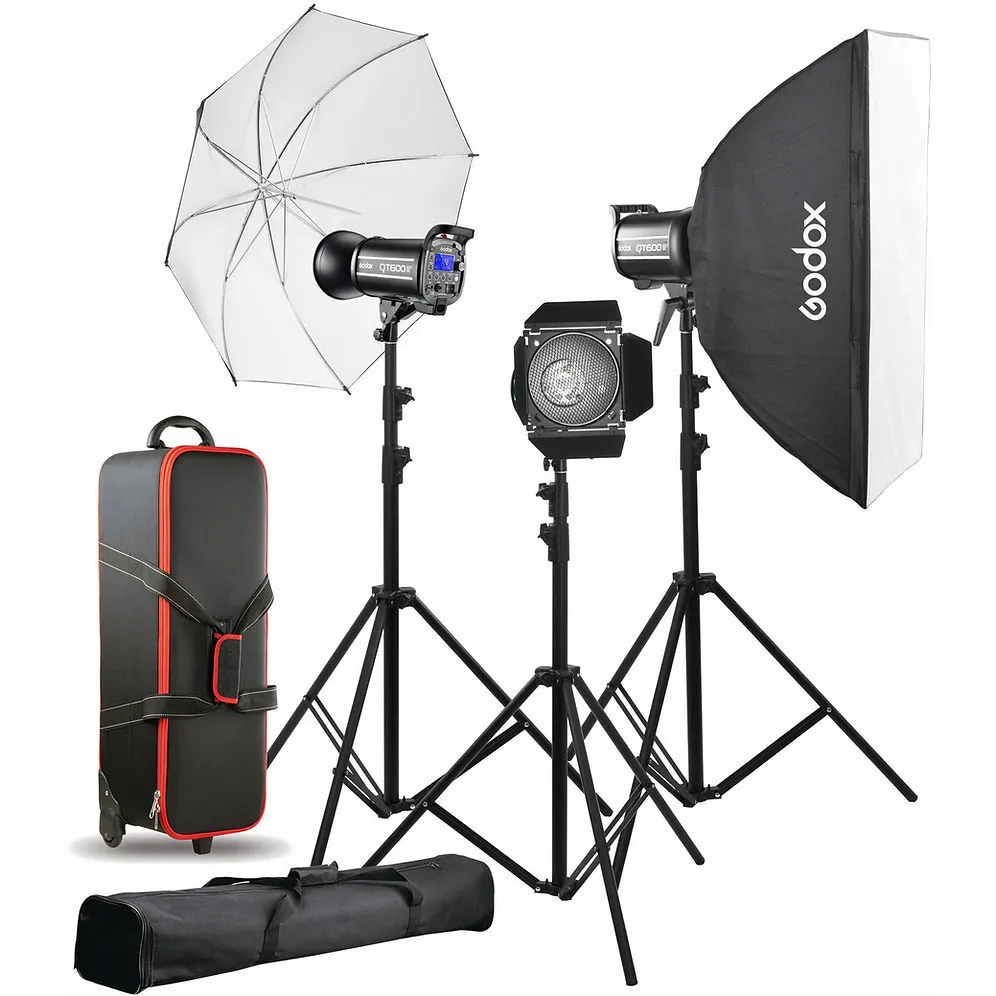 KIT 3 Flash Godox QT 600IIM