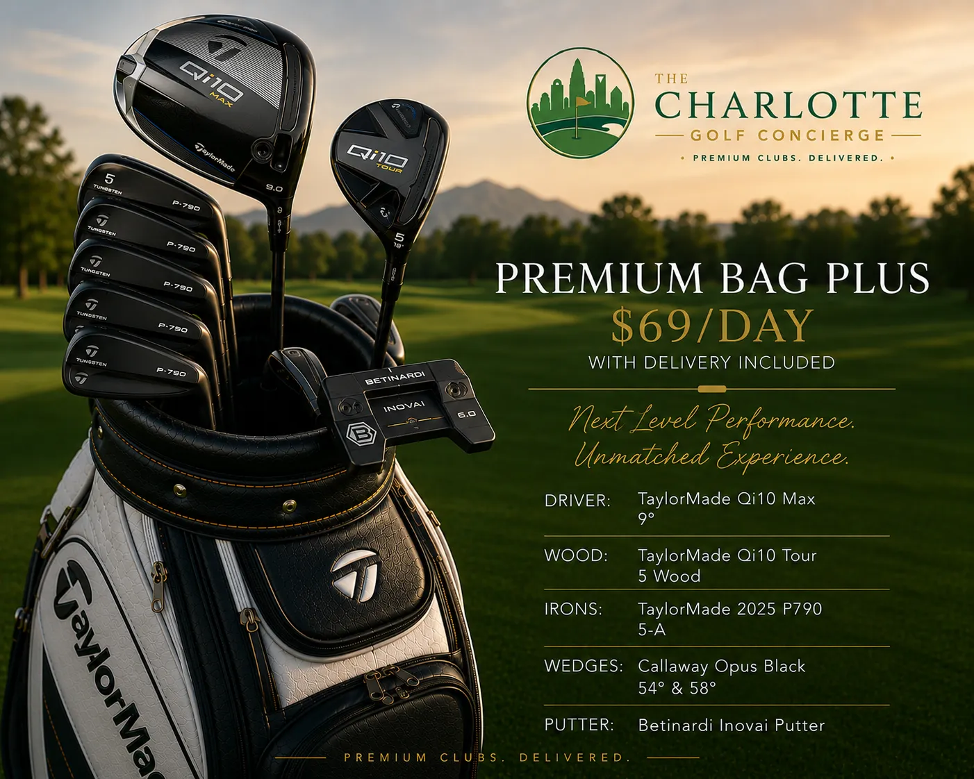 Premium Plus Bag Rental with Delivery