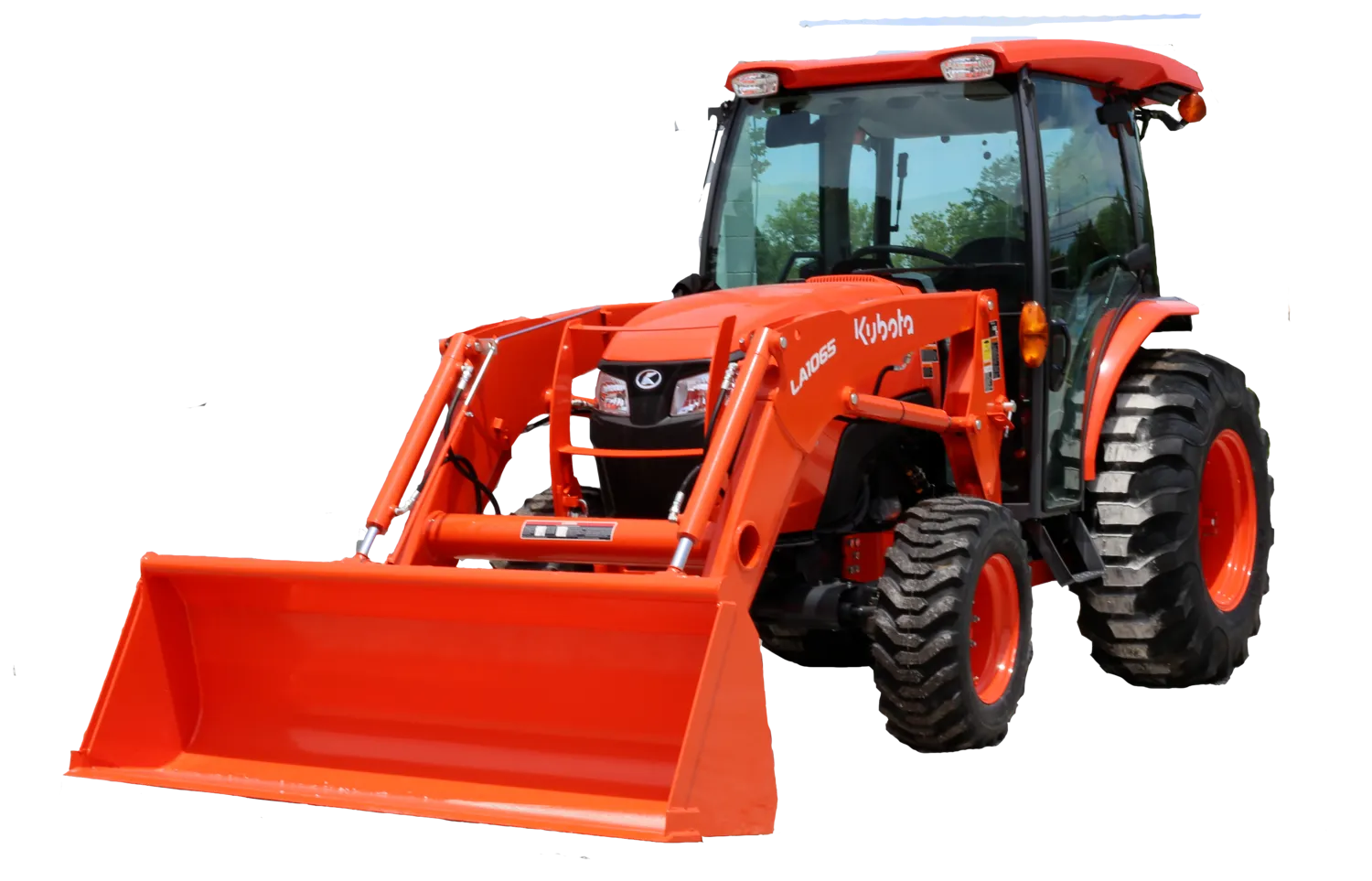 Kubota MX6000 64HP Tractor With Cab and Loader With 72" Bucket