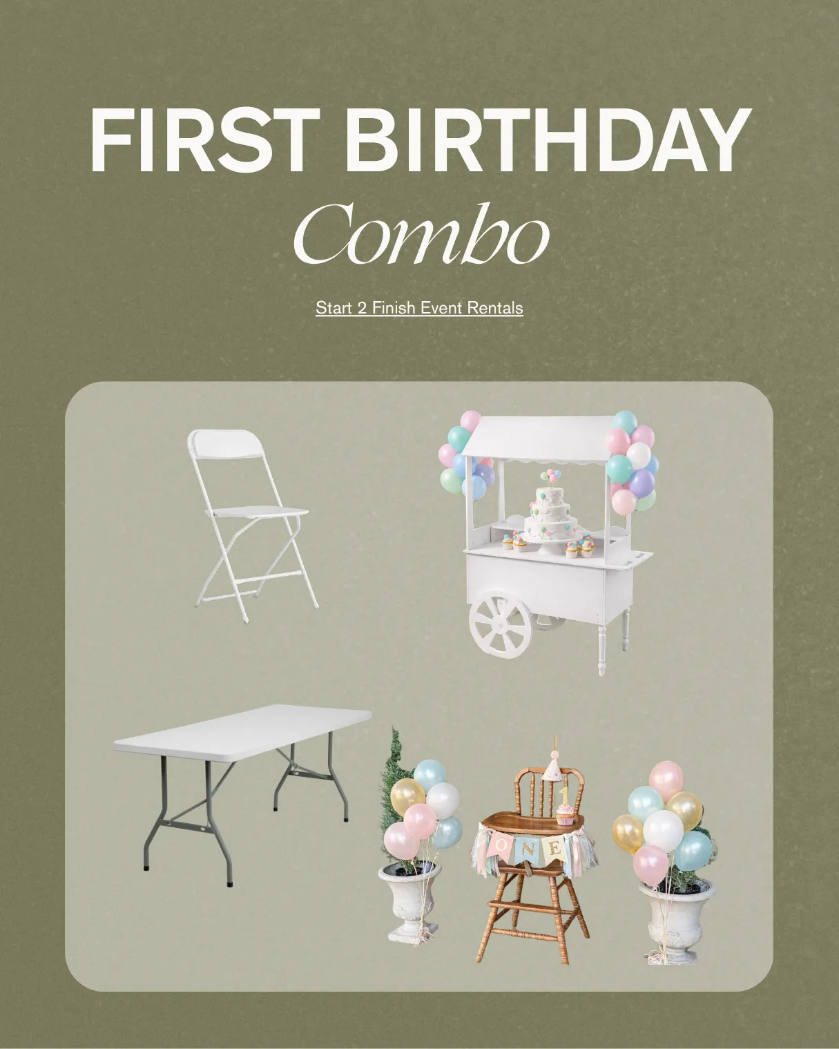 First Birthday Combo