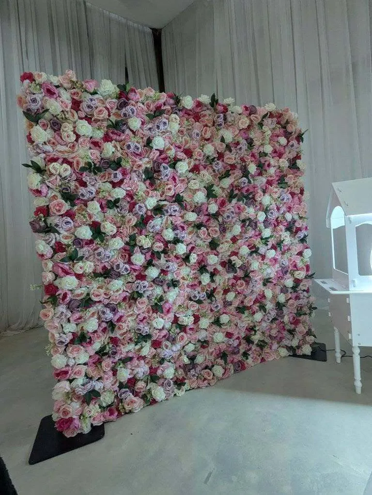 Pink Flower Wall