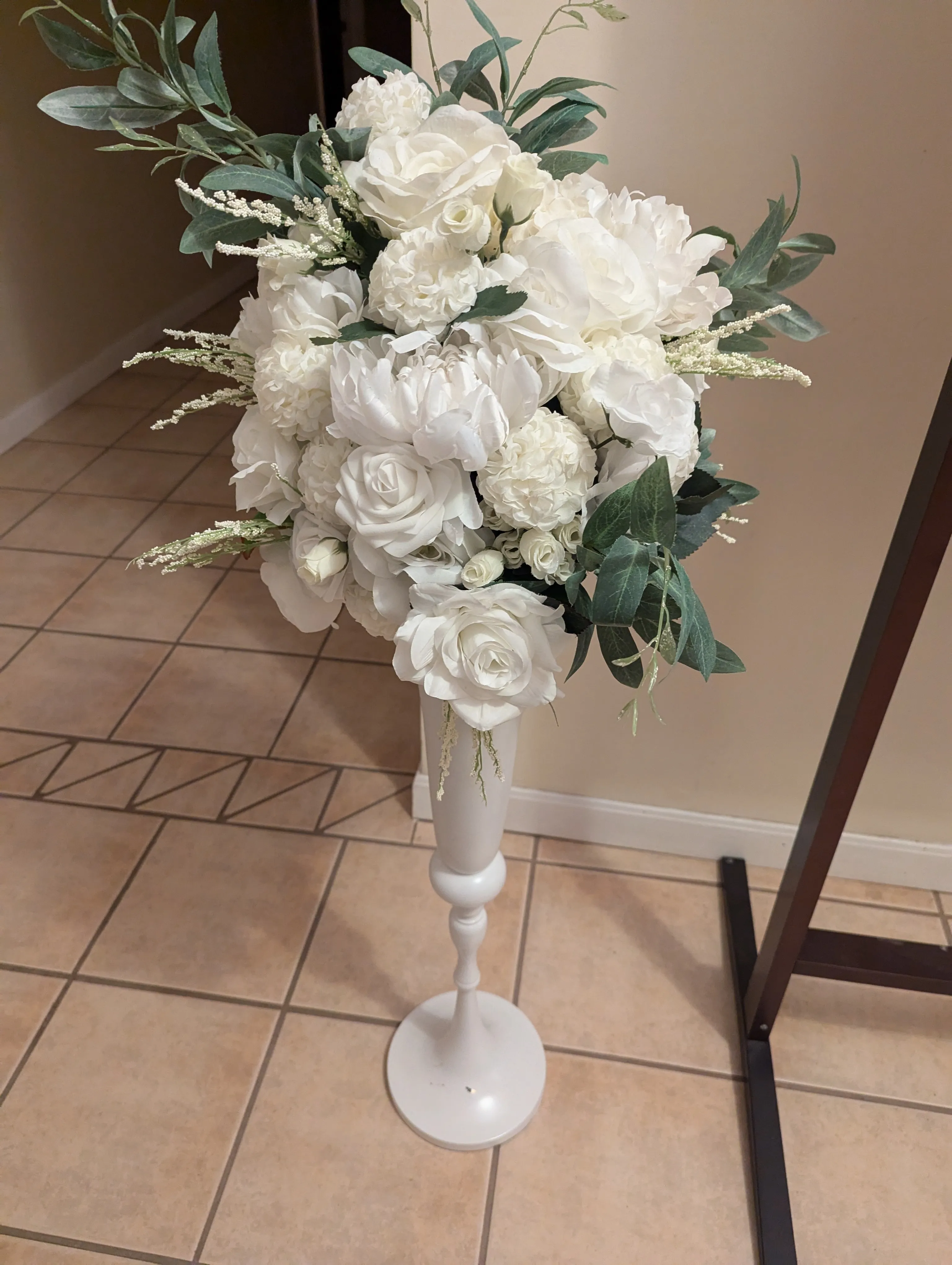 Metal Wedding Centerpieces Vase Trumpet