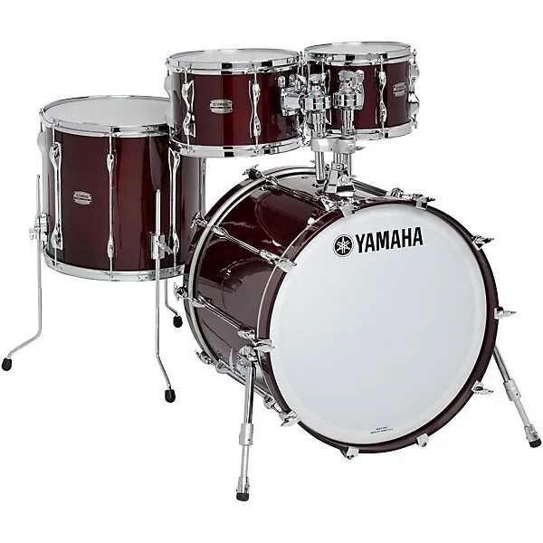  Yamaha 4-Piece Recording Custom Shell Pack With 20" Bass Drum Classic Walnut