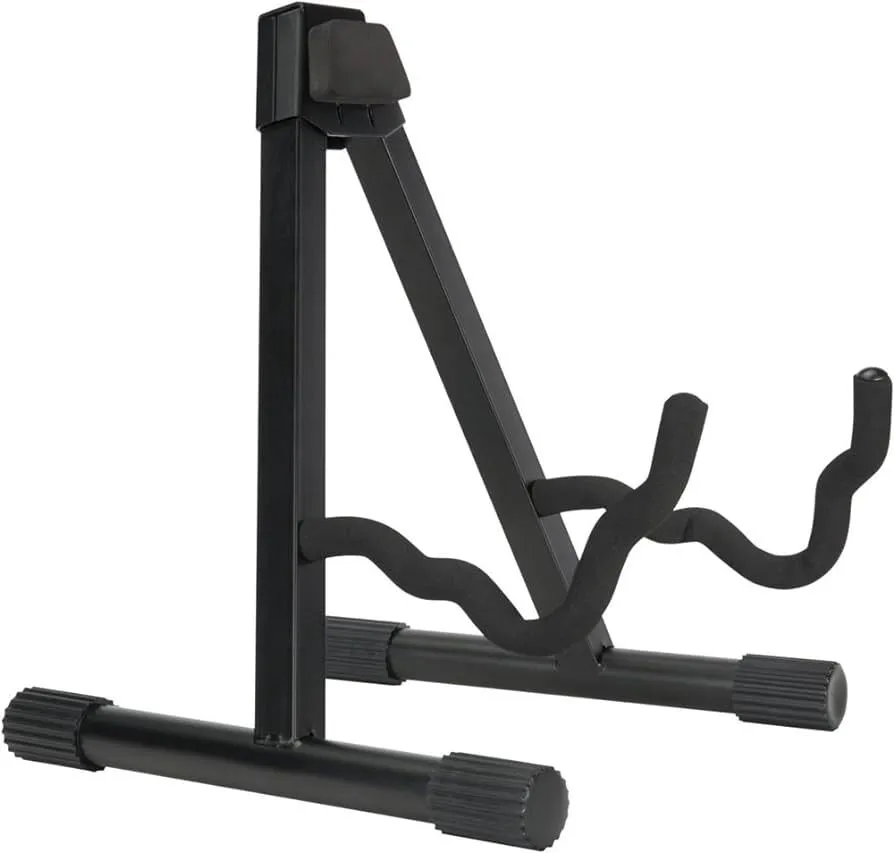 Heavy-Duty A-Frame Guitar Stand- Black