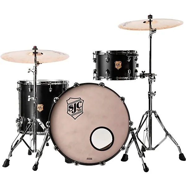SJC Drum Kit Tour Series 4-Piece- Silky Matte Black