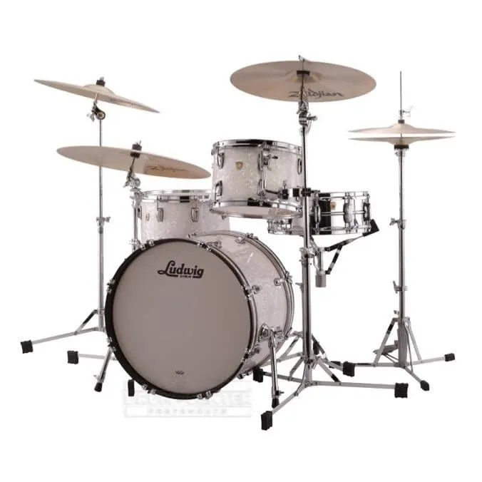 Ludwig Classic Maple Fab Drum Set White Marine Pearl