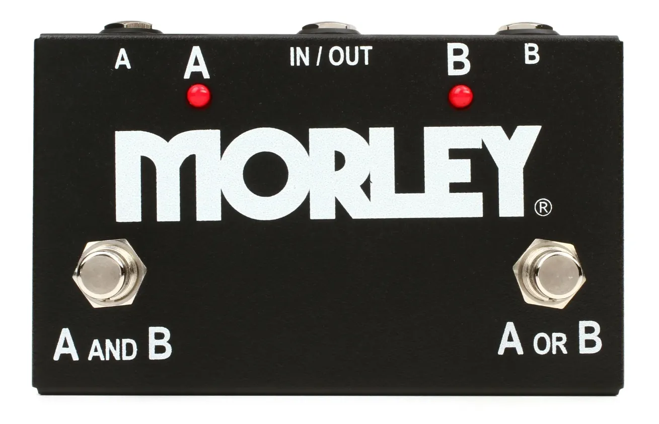 Morley ABY 2-button Switcher/Combiner Pedal Selector/Combiner 2-button Footswitch