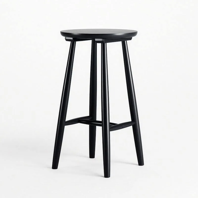 'Black Bar Stool 30in