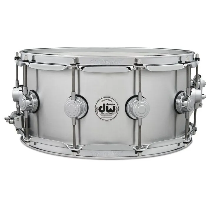 DW Snare 6.5x14 Matte Aluminum Chrome HW
