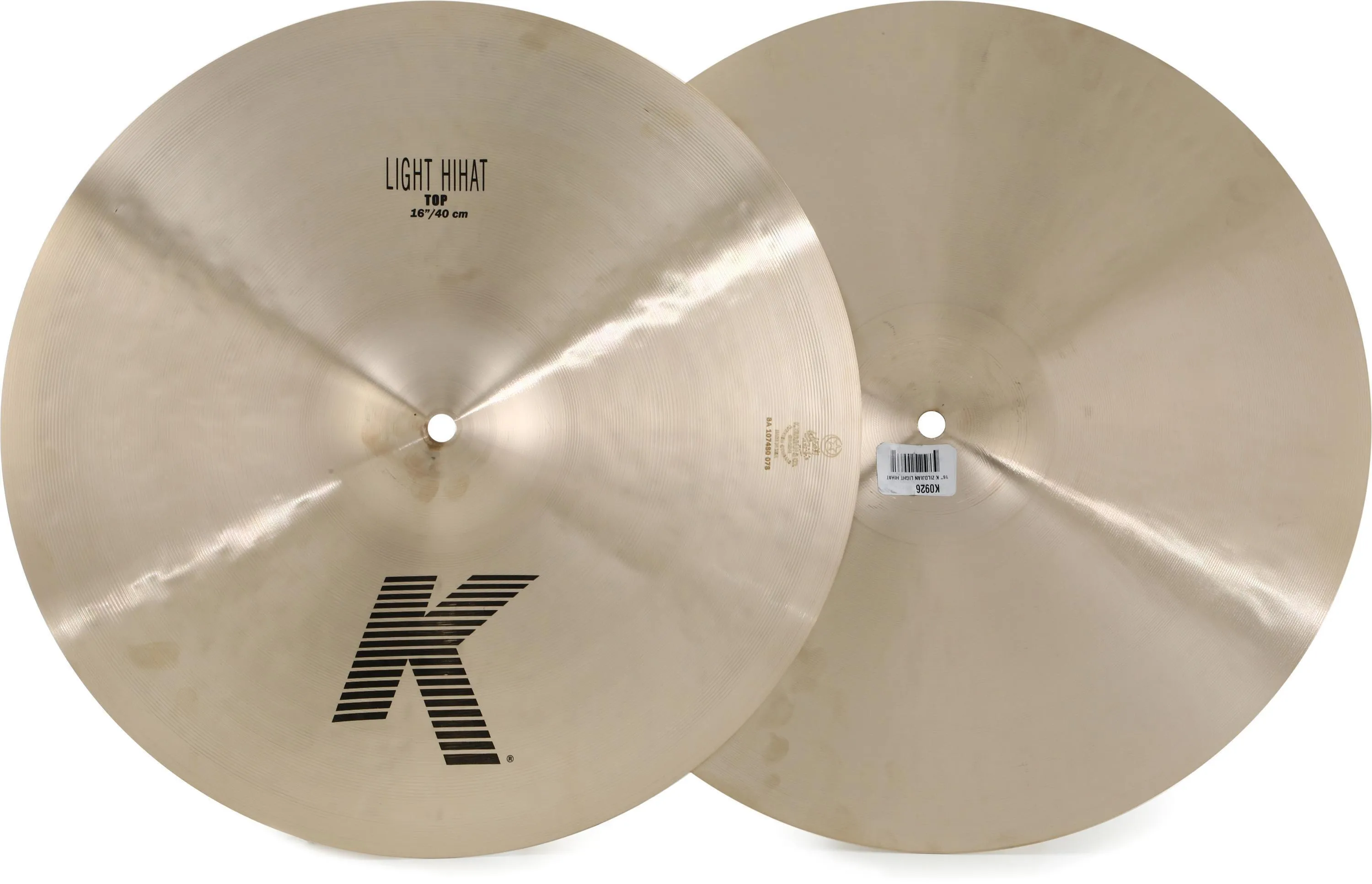 Zildjian 15 inch K Light Hi-hat Cymbals