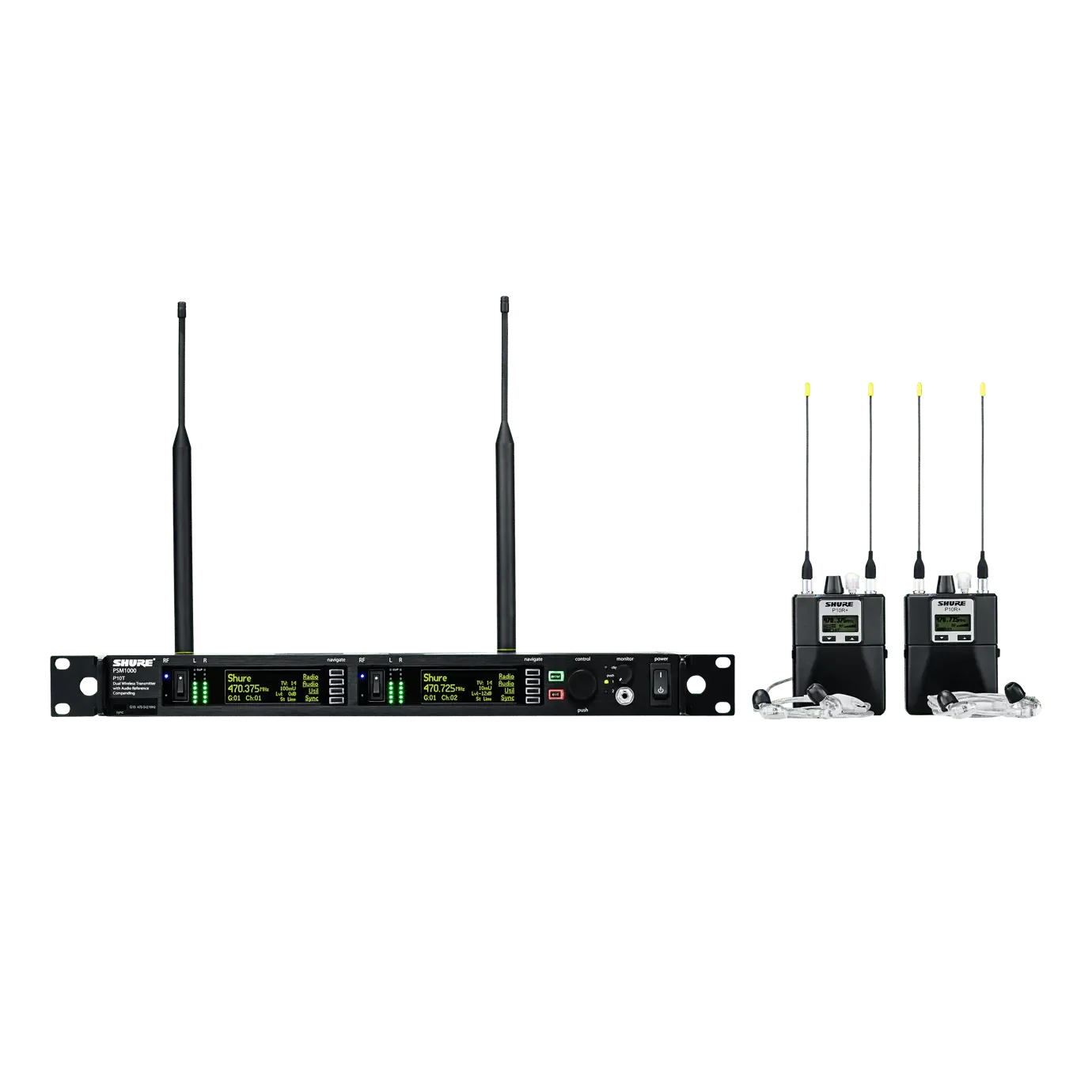 Shure PSM1000 IEM 4 Mix Half Rack Kit