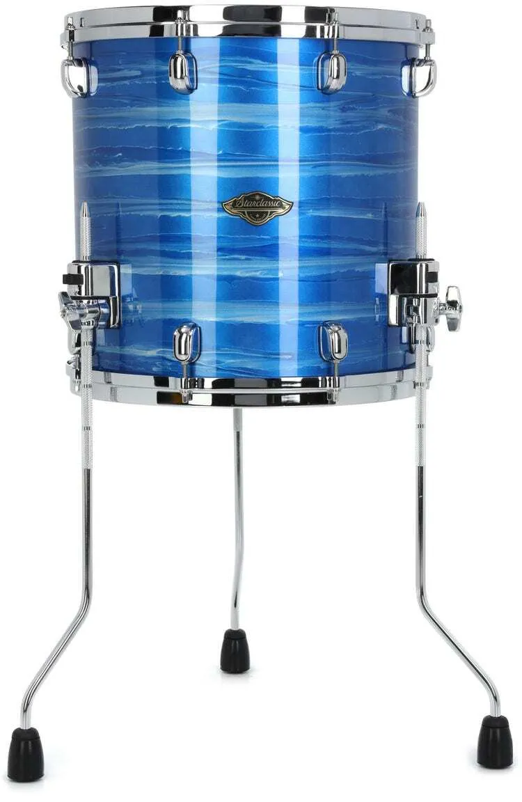 TAMA Starclassic 14"x16" Floor Tom Blue Ocean Ripple
