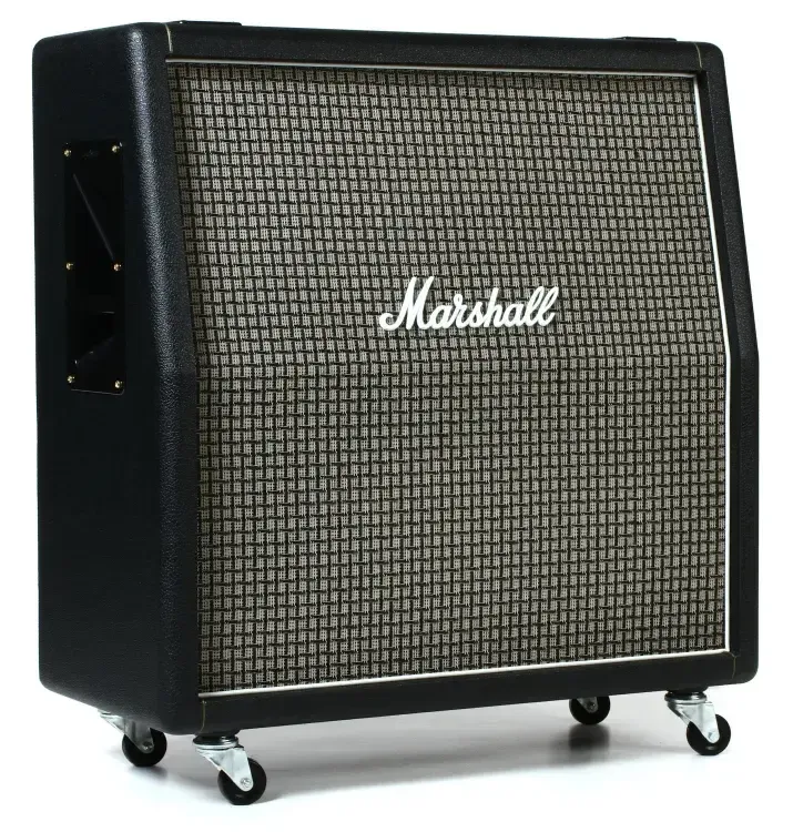 Marshall 1960AX 100-watt 4x12" Angled Extension Cabinet with Greenbacks