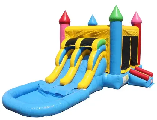 Rainbow Castle Slide/Bouncer Combo (Dry)