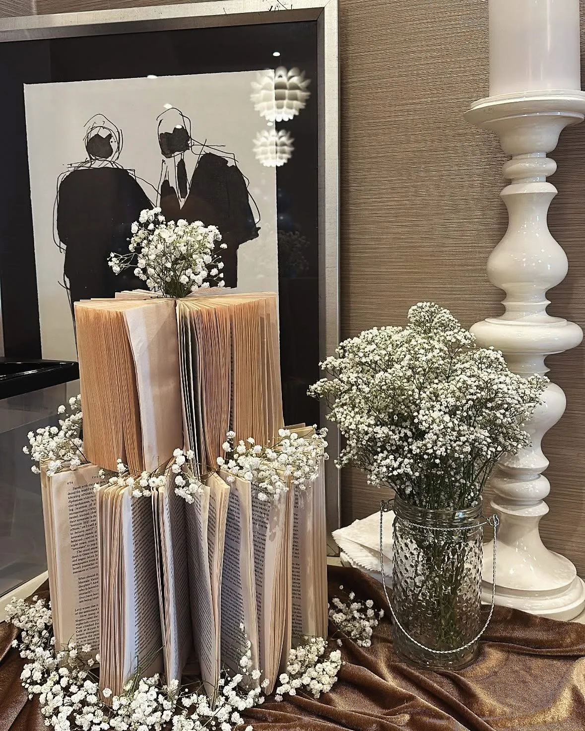 Decorative Book Cake Display
