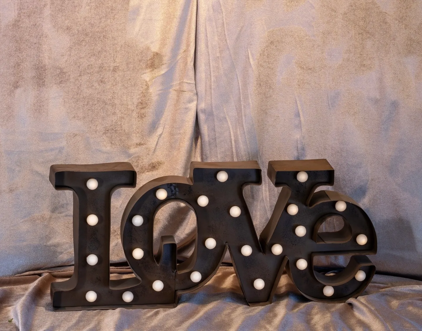 Metal Marquee “Love” Sign