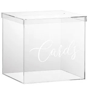 Clear Wedding Card Box