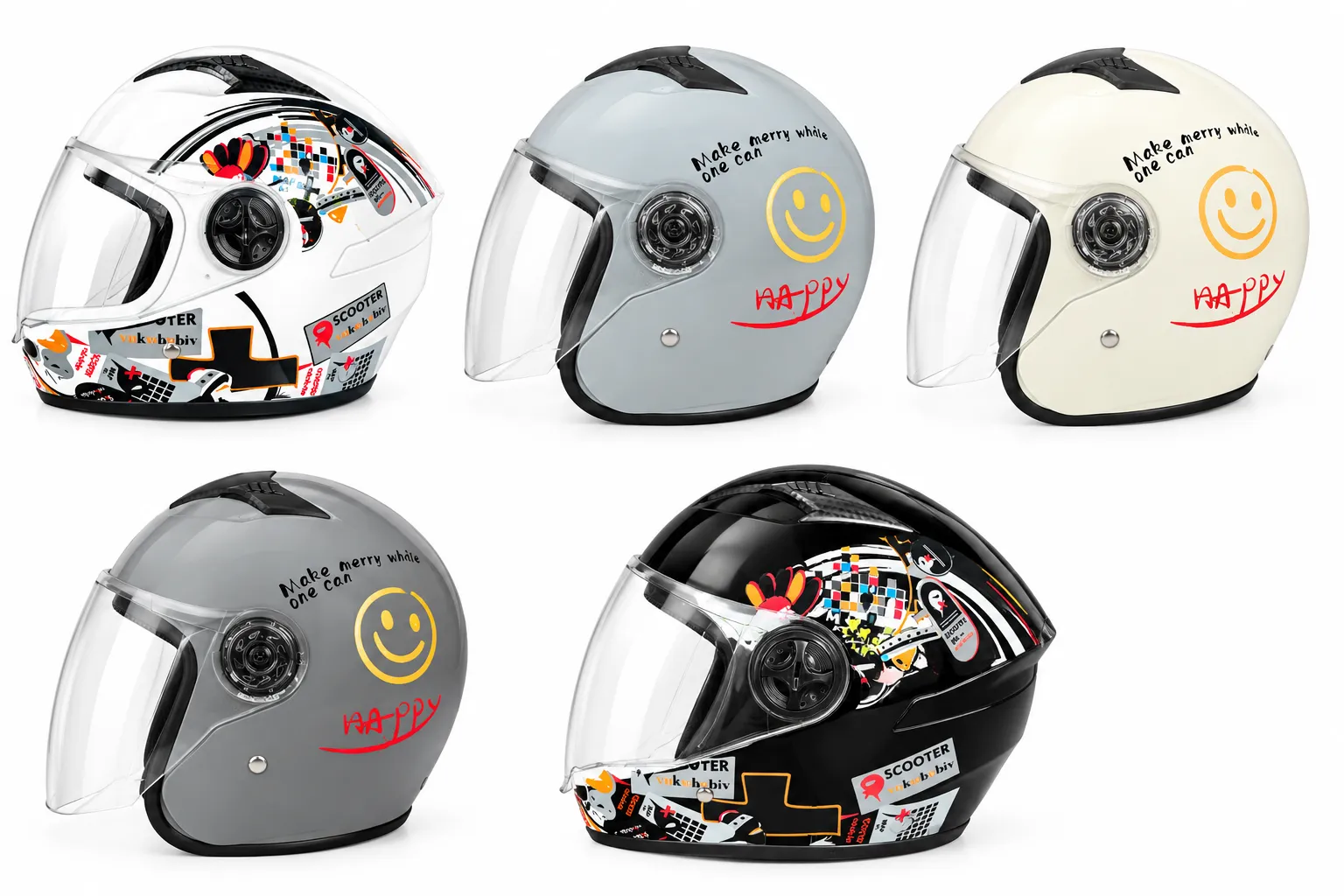 Free Motorcycle Happy Helmets