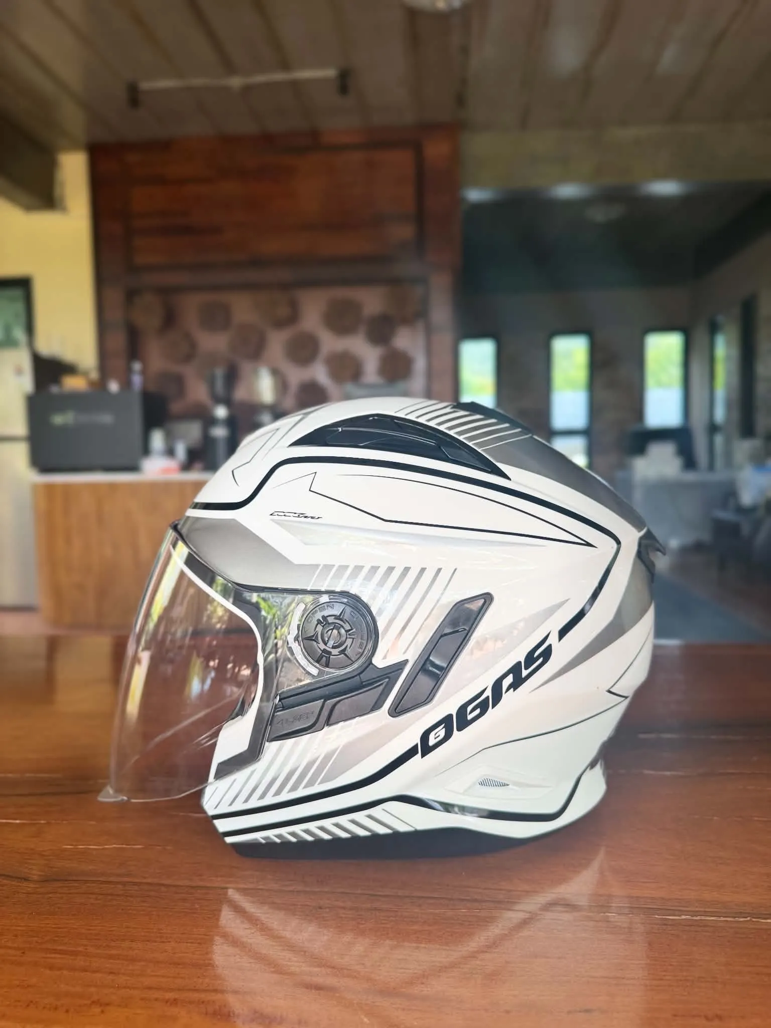 G GAS White Helmet