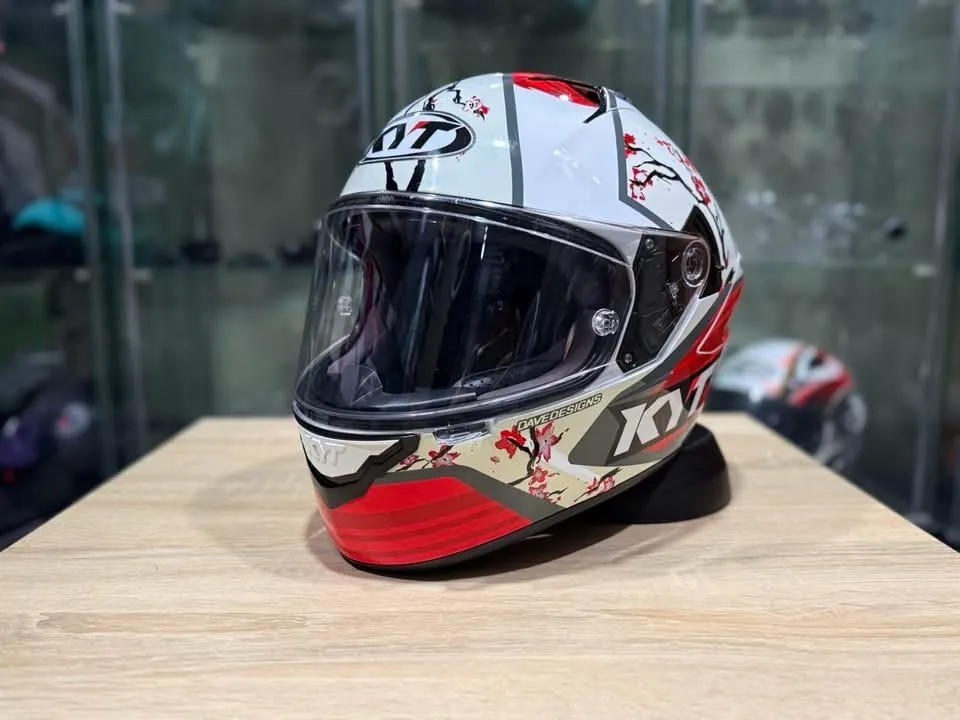 🌸 KYT NF-R Xavi Sakura Full Face Helmet ~ Size L 🌸