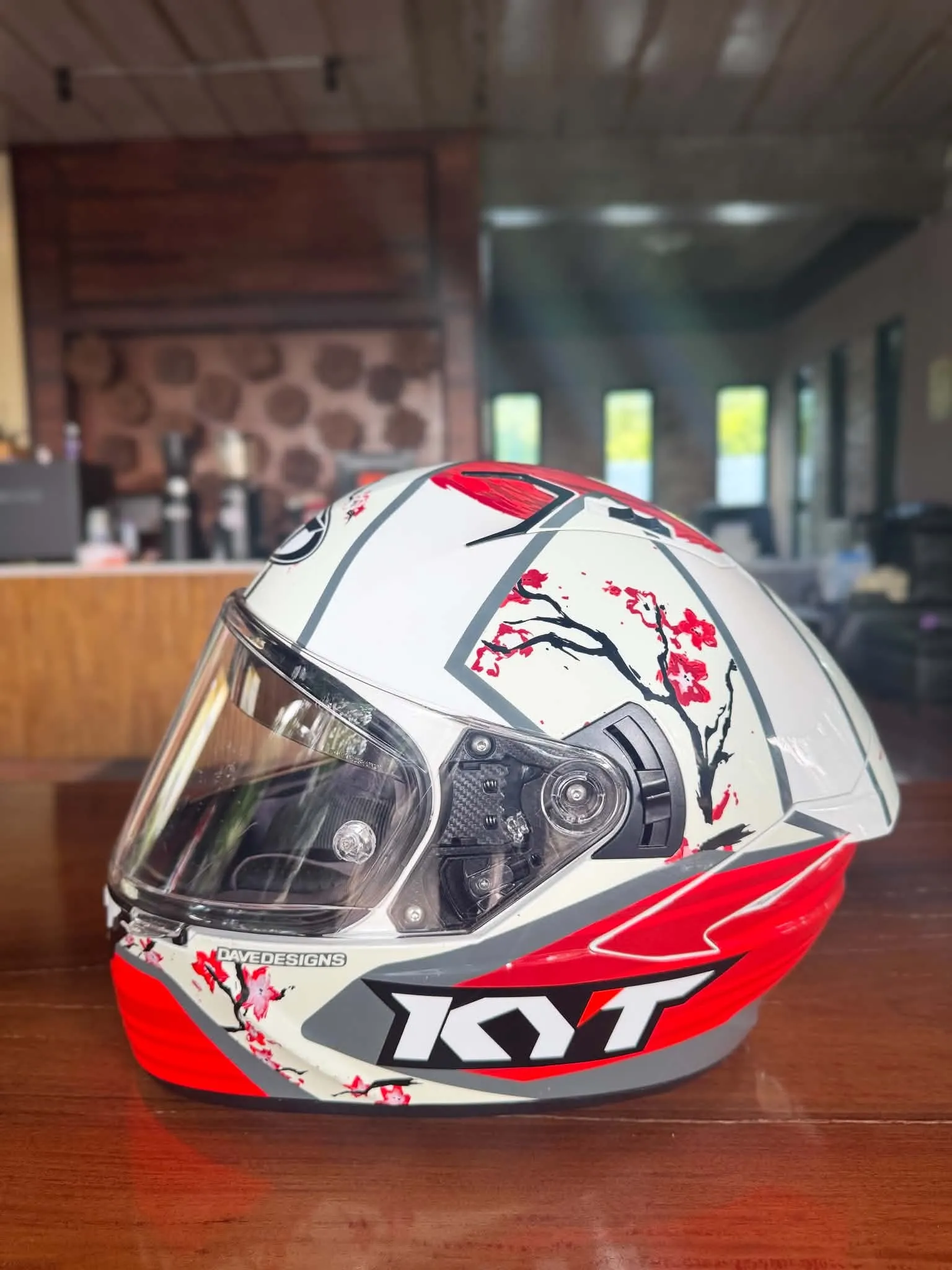 KYT Cherry Blossom Full Face Helmet