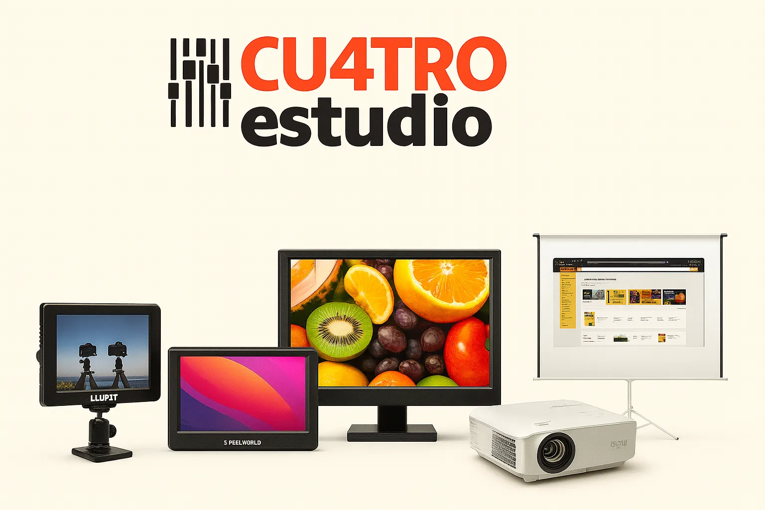 Monitores, Pantallas Y Proyectores