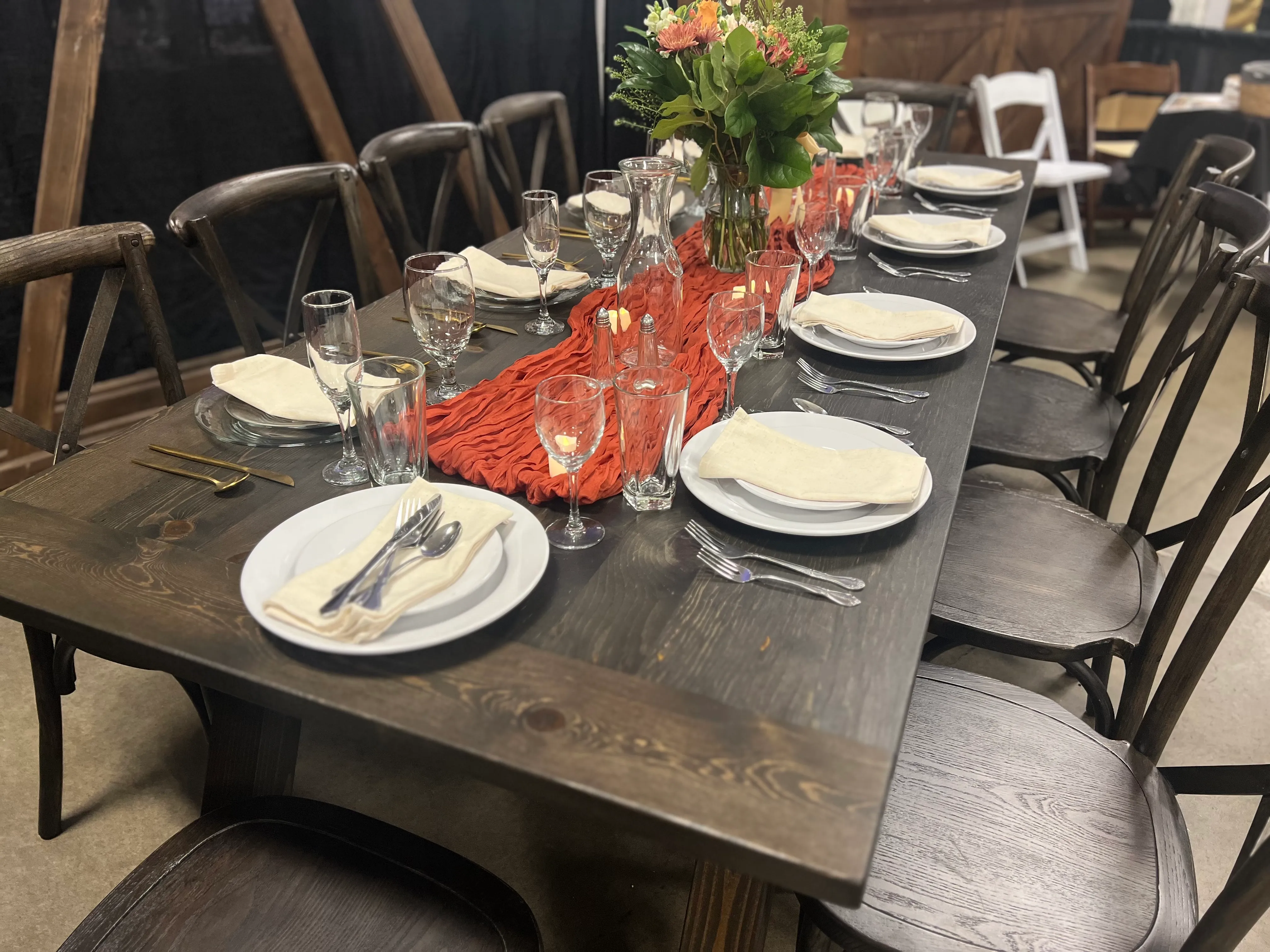 Wooden Farm Style Table