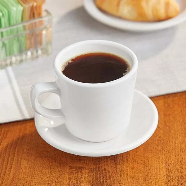 Coffee Cup + Saucer (White)