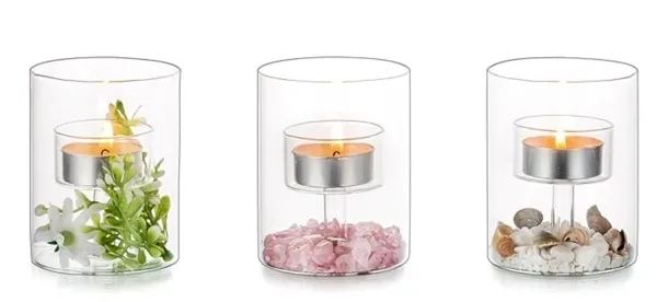 Glass Tealight Candle Holder