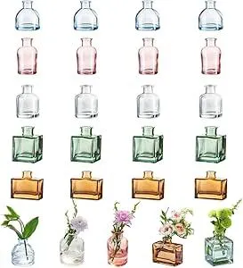 Mini Colored Bud Vases - Various